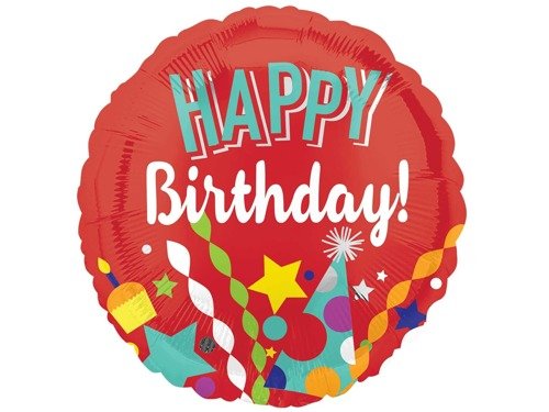 Standard Happy Birthday Foil Balloon - 43 Cm | BALLOONS \ FOIL BALLOONS ...