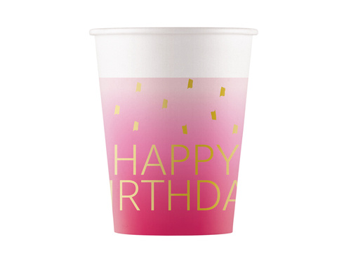  Cup Happy Birthday - 200 ml - 8 pcs