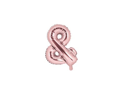 "&" Rose gold Foil Balloon - 35 cm - 1 pc