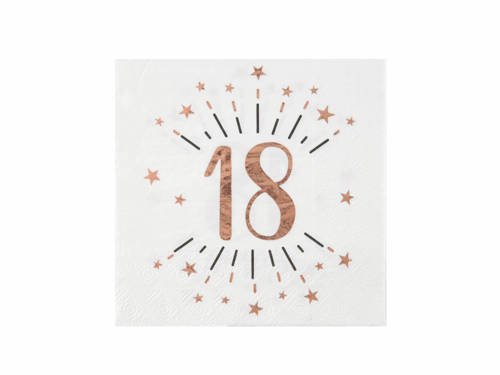 18 years ages napkin - 33 cm - 10 pcs.