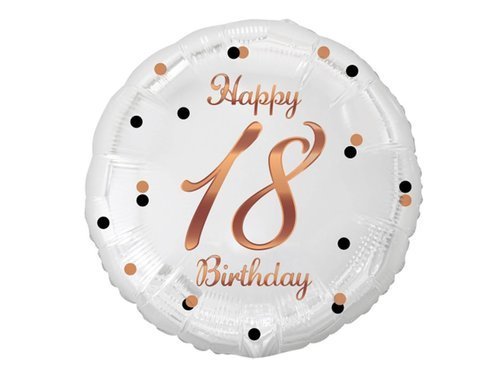 18th Birthday Balloon - 46 cm - 1 pc