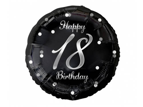 18th Birthday Balloon - 46 cm - 1 pc