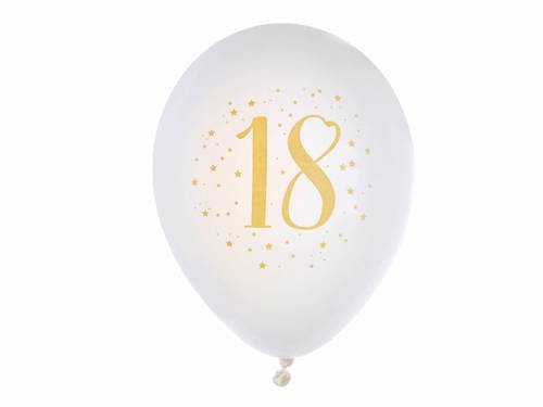 18th Birthday balloons - 23 cm - 8 pcs