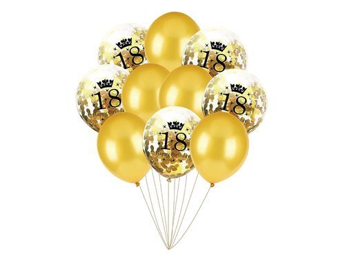 18th Birthday balloons - 30 cm - 10 pcs