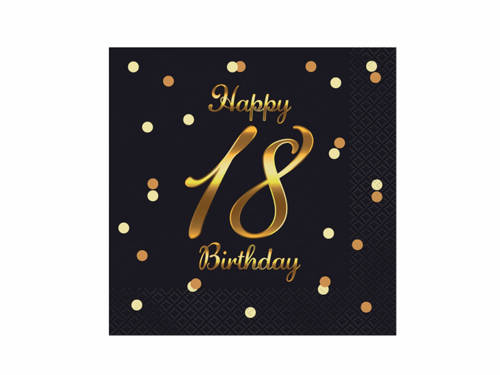 18th Luncheon Napkins - 33 cm - 20 pcs