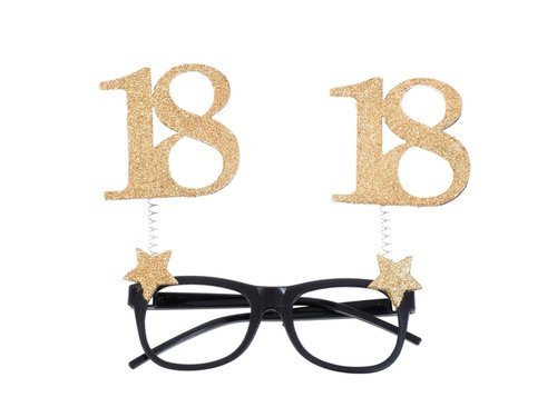 18th birthday glasses - 1 pc