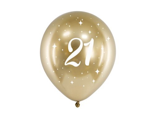 21st Birthday balloons - 30 cm - 6 pcs