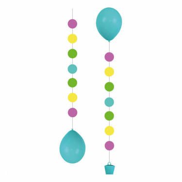 3 Balloon Tails "Dots" for 11 Balloons