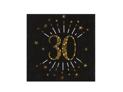 30 years ages napkin - 33 cm - 10 pcs.