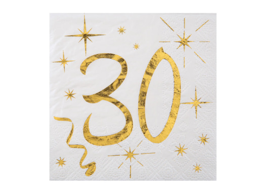 30 years white ages napkin