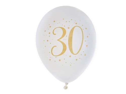 30th Birthday balloons - 23 cm - 8 pcs