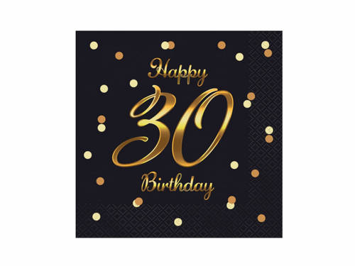 30th Luncheon Napkins - 33 cm - 20 pcs