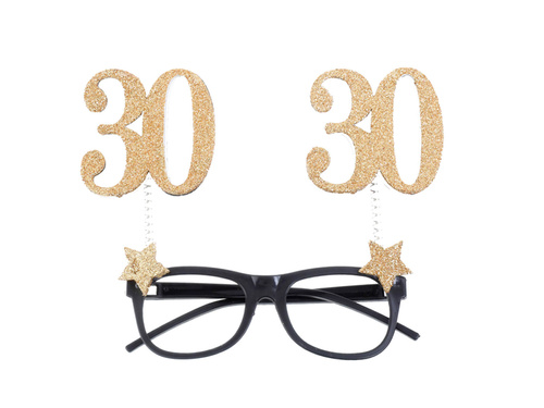 30th birthday glasses - 1 pc