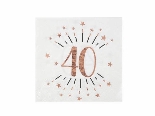 40 years ages napkin - 33 cm - 10 pcs.