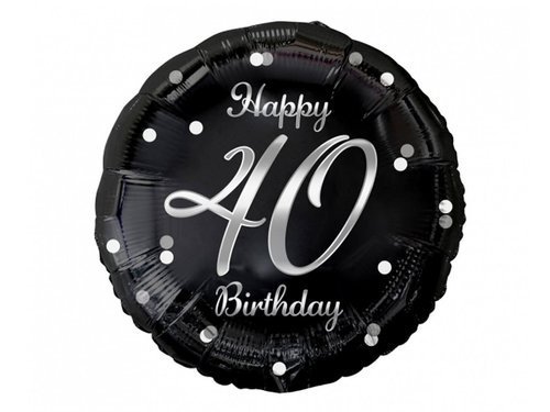 40th Birthday Balloon - 46 cm - 1 pc