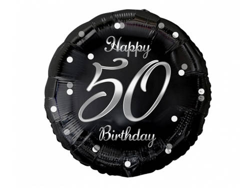 50th Birthday Balloon - 46 cm - 1 pc