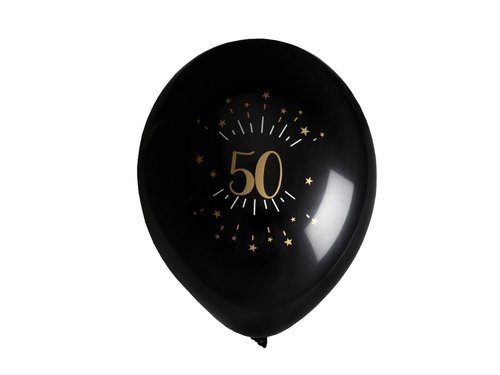 50th Birthday balloons - 23 cm - 8 pcs