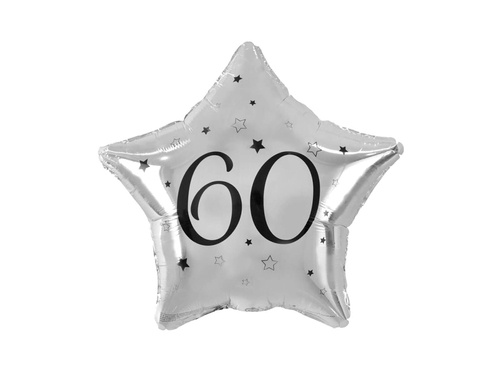 60th Birthday Balloon - 48 cm - 1 pc