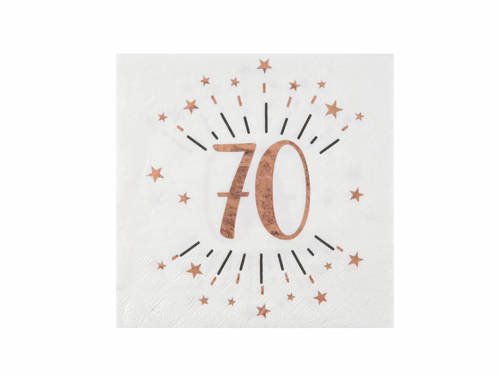 70 years ages napkin - 33 cm - 10 pcs.