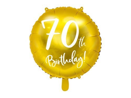 70th Birthday Balloon - 45 cm - 1 pc