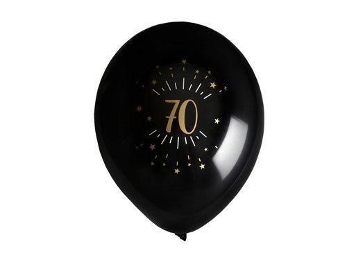 70th Birthday balloons - 23 cm - 8 pcs