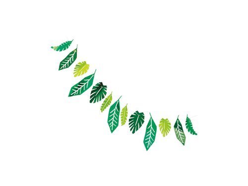 9 Tropical Leaves and a Fishing Line 125 cm