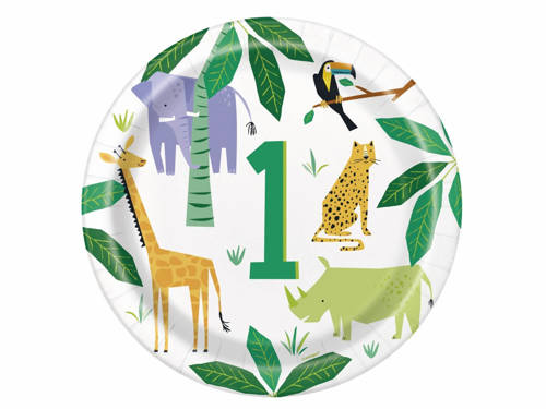 Animal Safari Plates - 23 cm - 8 pcs