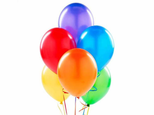 Assorted metallic balloons - 12'' - 100 pcs.