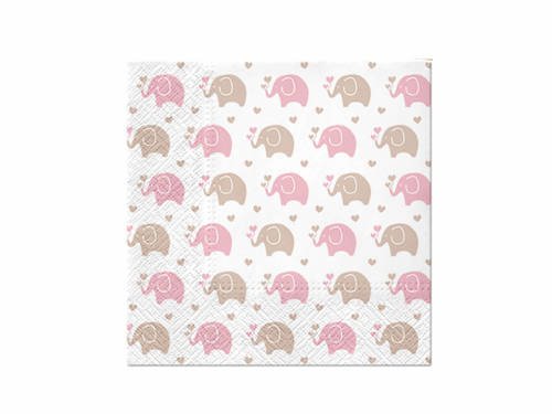 Baby Elephants Napkins - 33 cm - 20 pcs