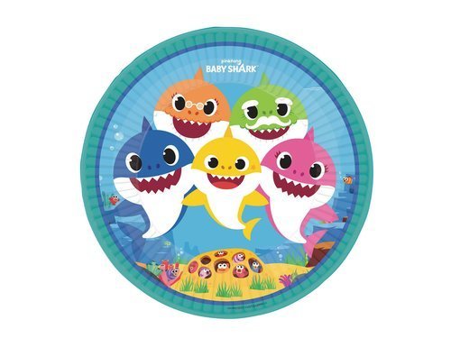 Baby Shark Plates - 23 cm - 8 pcs