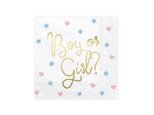 Baby Shower Boy or Girl lunch napkins - 33 cm - 20 pcs