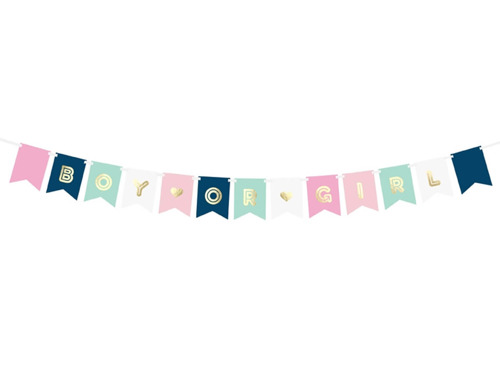 Baby shower block banner - 175 cm - 1 pc