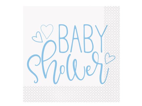 Baby shower lunch napkins - 33 cm - 16 pcs