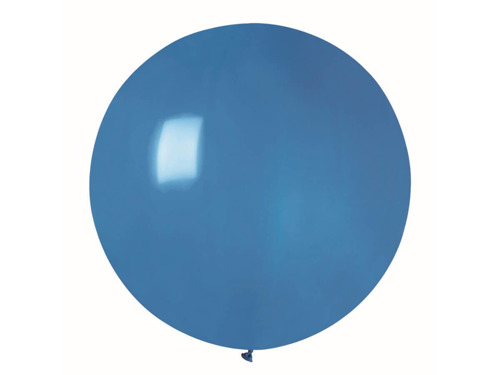 Balloon 0,85 meter, pastel mexican round, blue, 1 pc