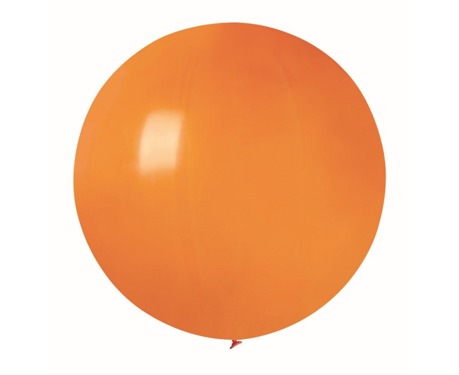 Balloon 0,85 meter, pastel mexican round, orange, 1 pc