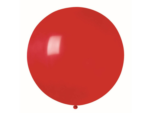 Balloon 0,85 meter, pastel mexican round, red, 1 pc