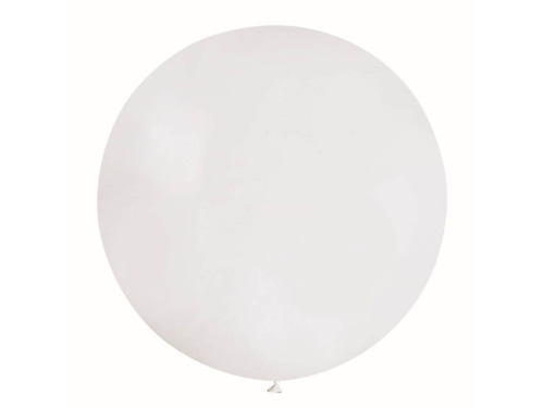 Balloon 0,85 meter, pastel mexican round, white, 1 pc