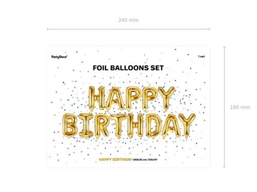 Balloon banner kit Happy Birthday