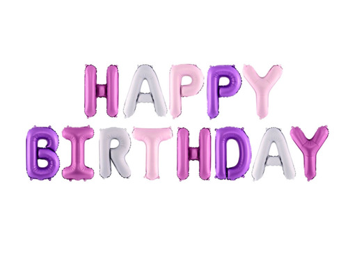 Balloon banner kit Happy Birthday