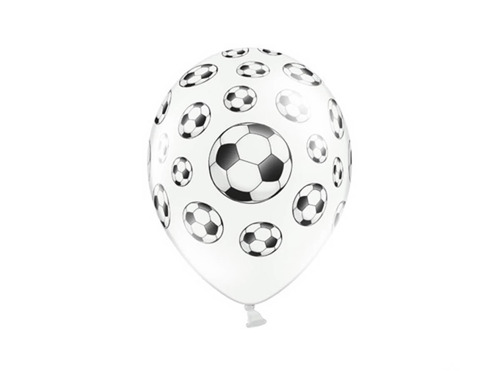 Balloons 12" Pastel White "football", 6 pcs