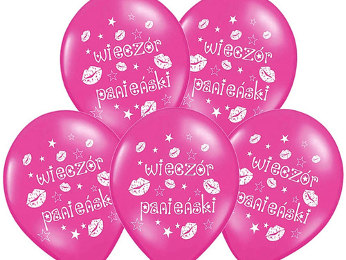 Balloons 14" Fuchsia "Hen Night", 50 pcs