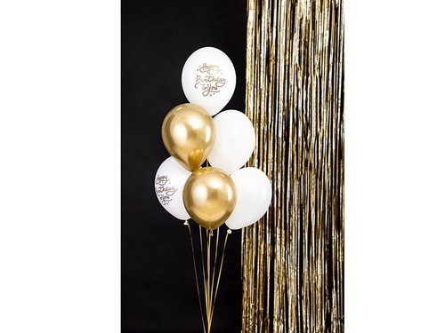 Balloons Happy Birthday Pastel White - 30 cm - 50 pcs