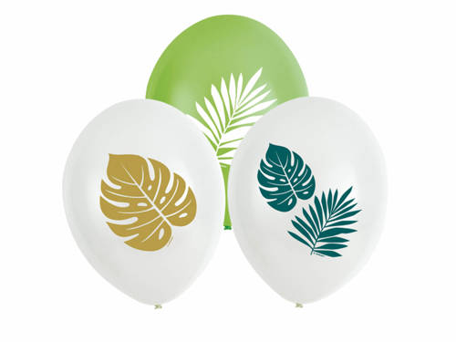 Balloons Tropical Leaves - 11" - 6 pcs