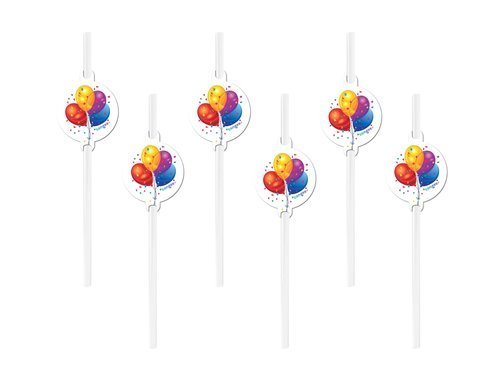 Balloons straws - 6 pcs