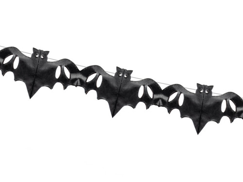 Bat Halloween garland - 400 cm - 1 pc