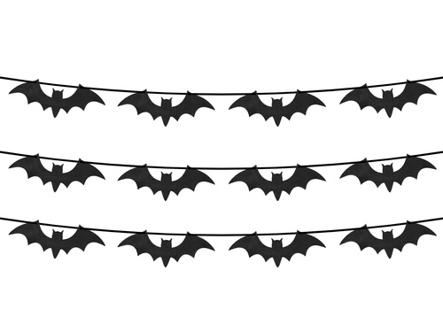 Bat Halloween garland - 500 cm - 1 pc