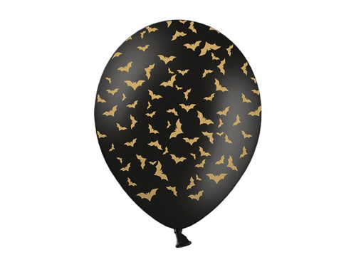 Bat printed balloons 30 cm - 6 pcs