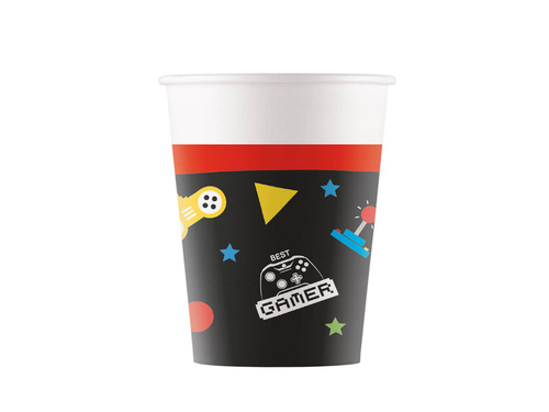 Birthday Gaming Party cups - 200 ml - 8 pcs.