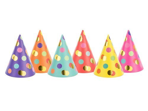 Birthday Hats - 6 pcs