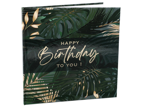 Birthday Jungle guest book 24 x 24 cm